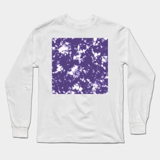 Grape Storm - Tie Dye Shibori Texture Long Sleeve T-Shirt